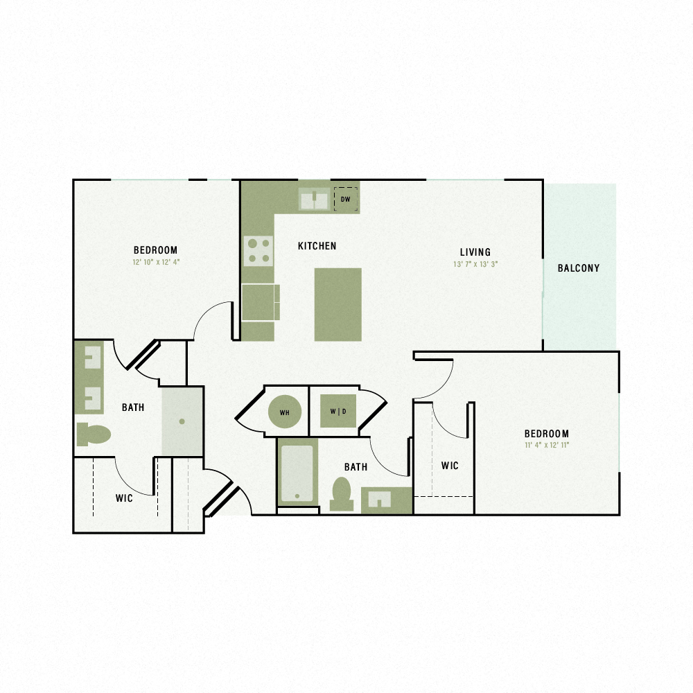 Floor plan layout diagram for B6